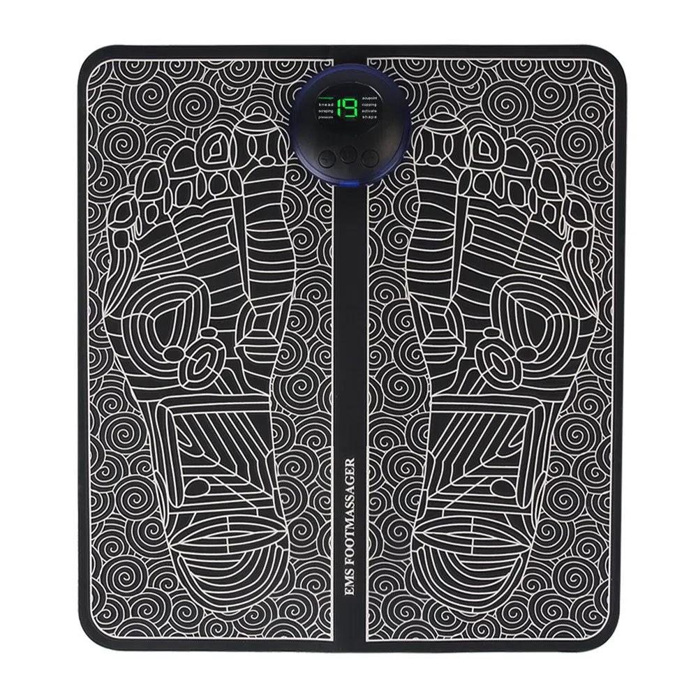Foot Massage Pad Electric Stimulator Massager – USB plug, 8-modes ease muscle pain, wake circulation. Good after shift, or gym. US stock, 3–5 days.